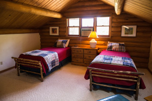 Baker House Bedroom with Two Twin Beds | Wyoming Guest Ranch | CM Ranch