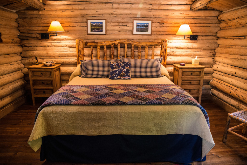 King bedroom at Dining Cabin 3 | Wyoming Dude Ranch Vacation | CM Ranch
