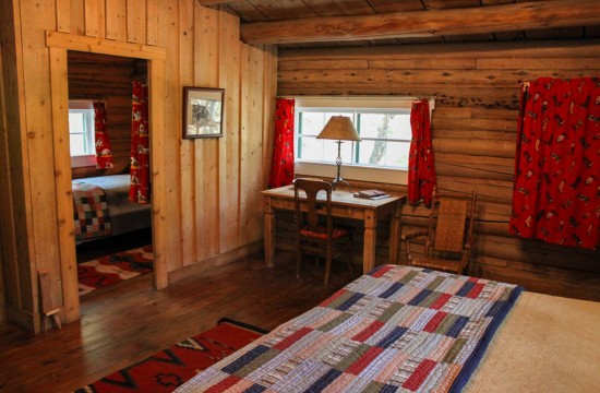 Twin bedroom in Dining Cabin 4 | Dude Ranch Near Yellowstone | CM Ranch