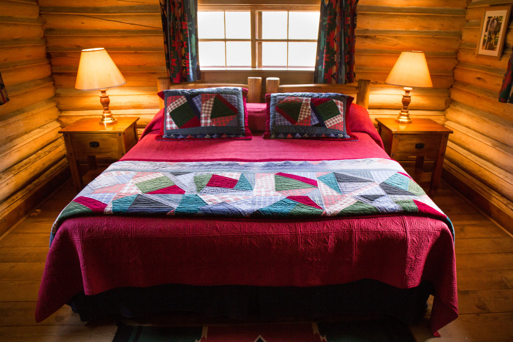 Queen bedroom in the Garden Cabin | Wyoming ranch vacation | CM Ranch