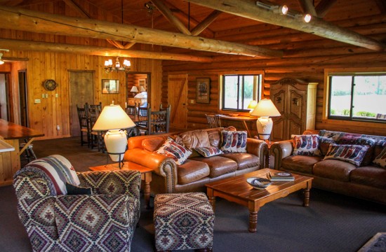 Hardie House Living Room | Lodging in Dubois Wyoming | CM Ranch