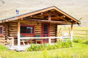 Studio Cabin Exterior | Horseback riding vacation packages at CM Ranch