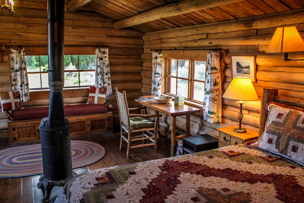 Studio Cabin writing desk | Horseback riding vacation packages at CM Ranch