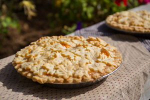 A fresh baked pie on a table at CM Ranch in Dubois, WY | Wyoming dude ranches for families