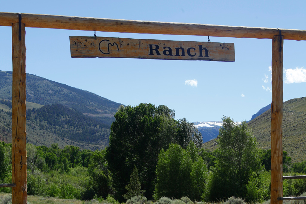 The gate at CM Ranch in Dubois, WY | Jackson Hole Wyoming horseback riding